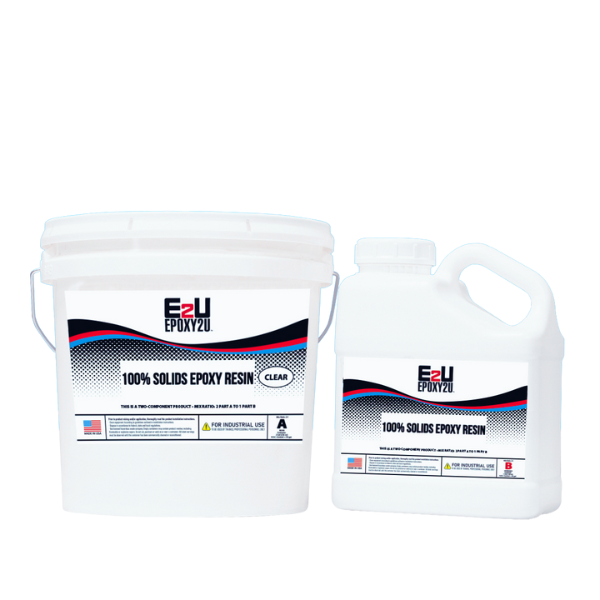 Packaging of Epoxy2U 100% Solids Epoxy Resin – premium base coat for epoxy flooring