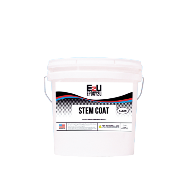 Stem Coat – acrylic-modified coating for garage floor stem walls and flake system base layer