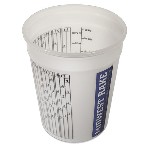 1-quart Midwest Rake S550 Mixing Bucket – compact and durable for small projects