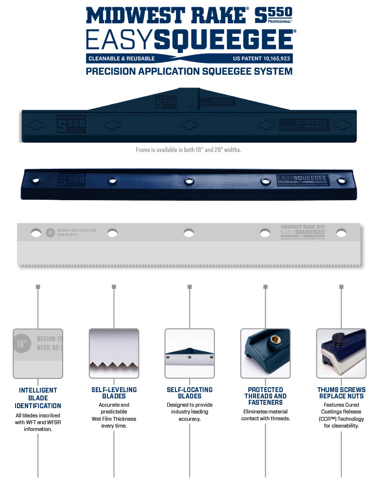 Easy Squeegee Blades – overview of blade styles and application uses